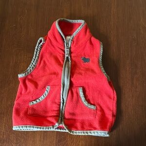Carter's Kids Orange/red Fleece Vest